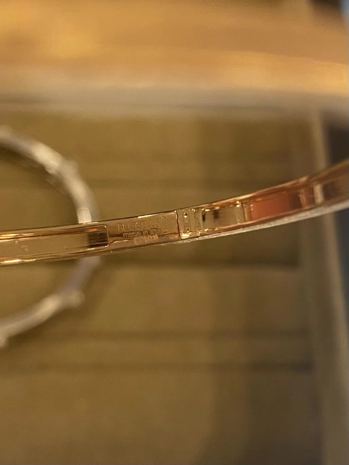 BQLT-JAUBRA015165 3mm light gold bar brushed bracelet
