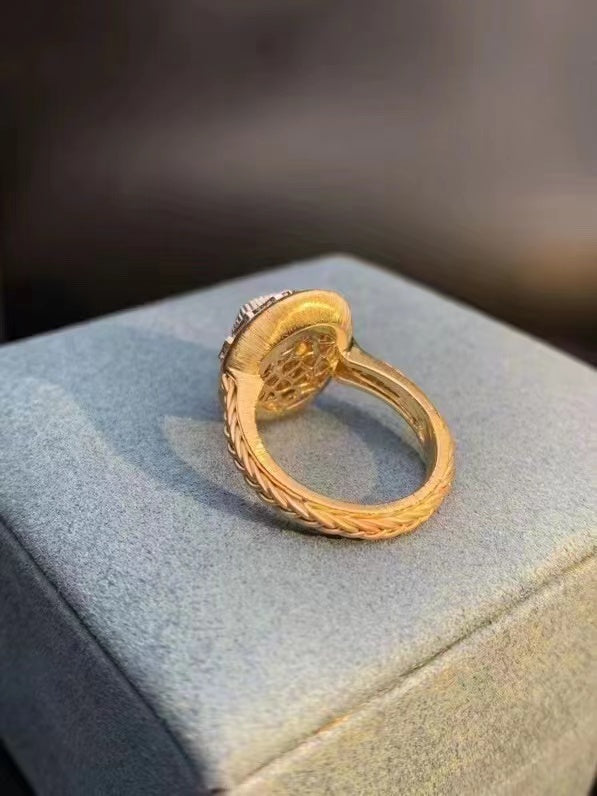 BQLT-JZ825474 twisted rope braided colorful treasure ring