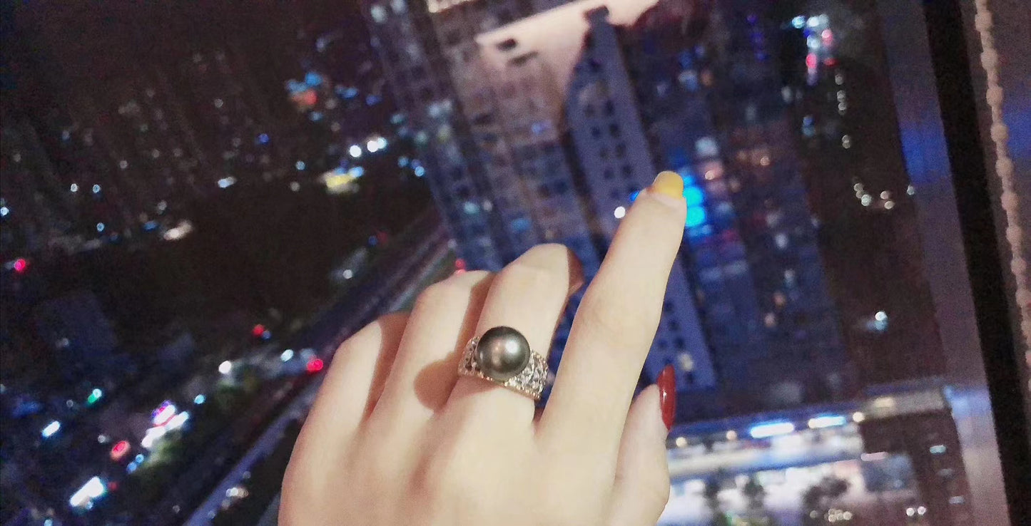 BQLT-JZ563712蜂巢蕾丝网格树叶珍珠(14.2mm)