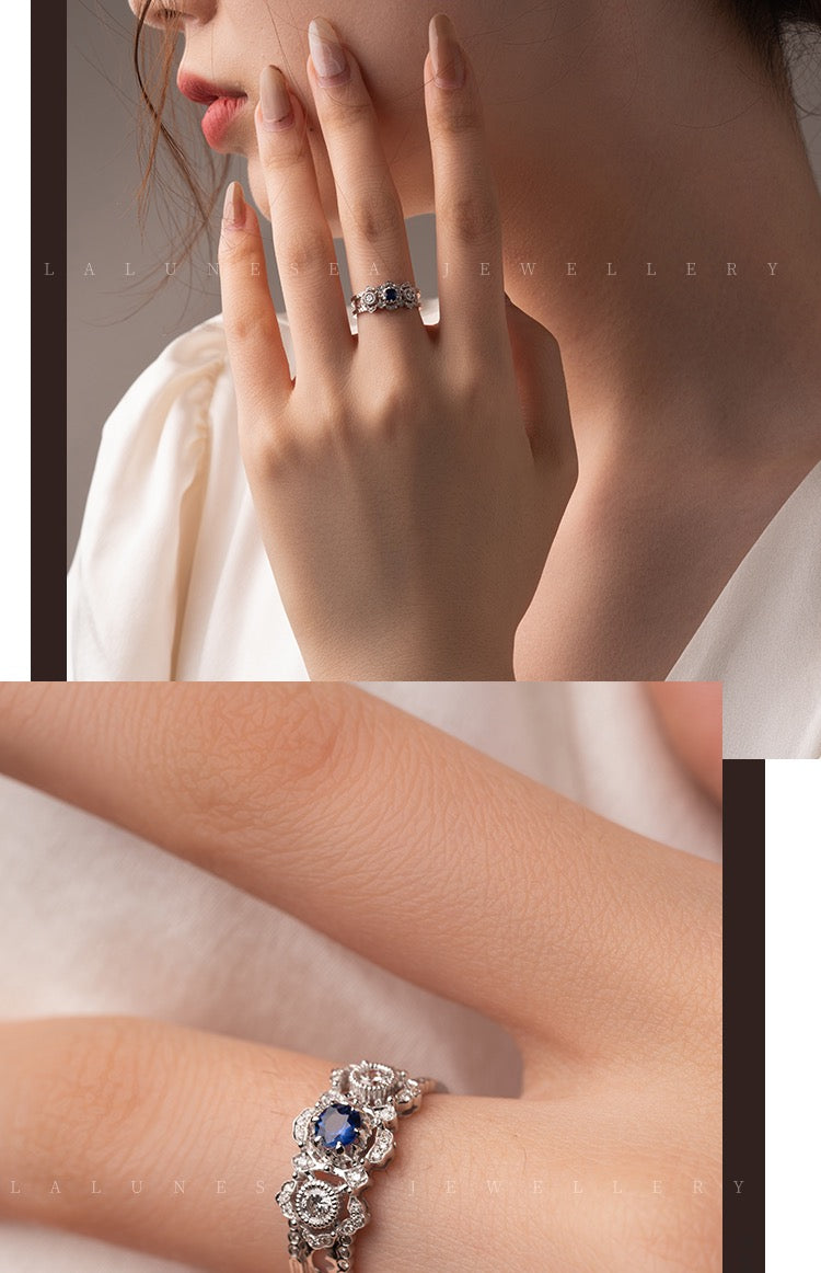 BQLT-JZ661304 six-claw 1+2 bead wide hollow arm ring