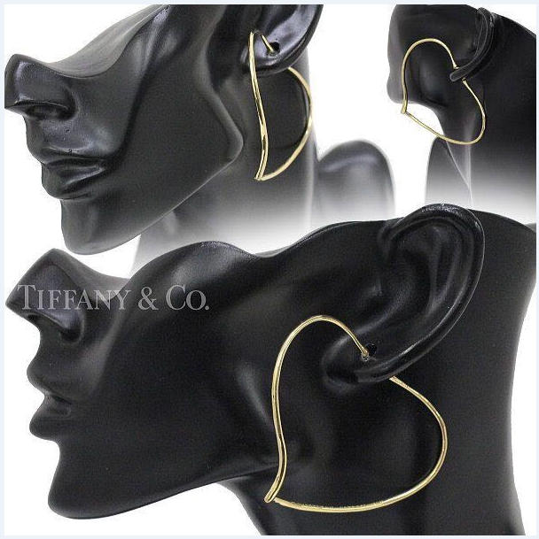 TIF60238121 guest version light gold hollow line heart-shaped earrings