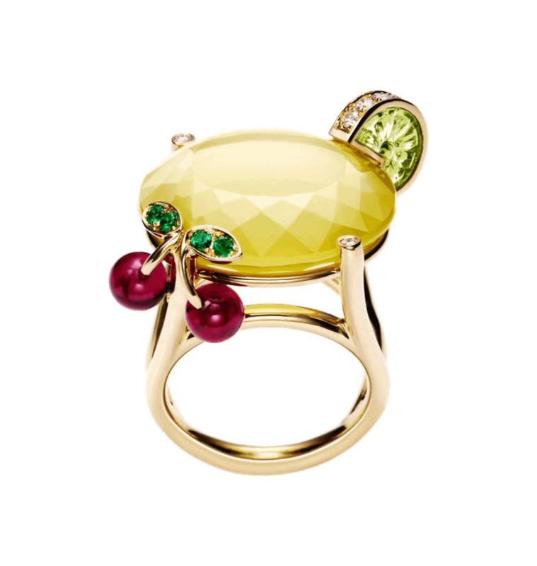 BJ-G34LQ700 Lemon Cocktail Colorful Ring