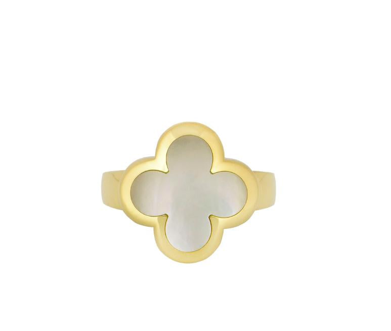 VCARB13800 16mm four-leaf clover ring