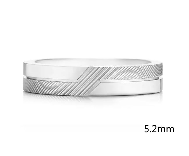 DBES-J1FD23Z00W twill Z alternating wide straight arm bar ring