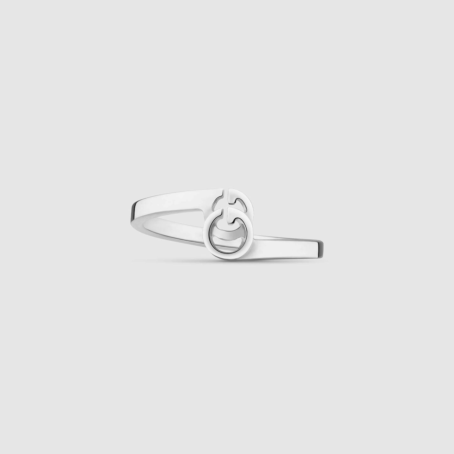 GC-457122 Light Gold Letter Double G Twist Arm Ring