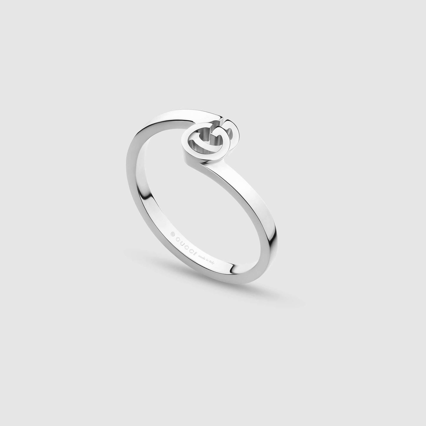 GC-457122 Light Gold Letter Double G Twist Arm Ring