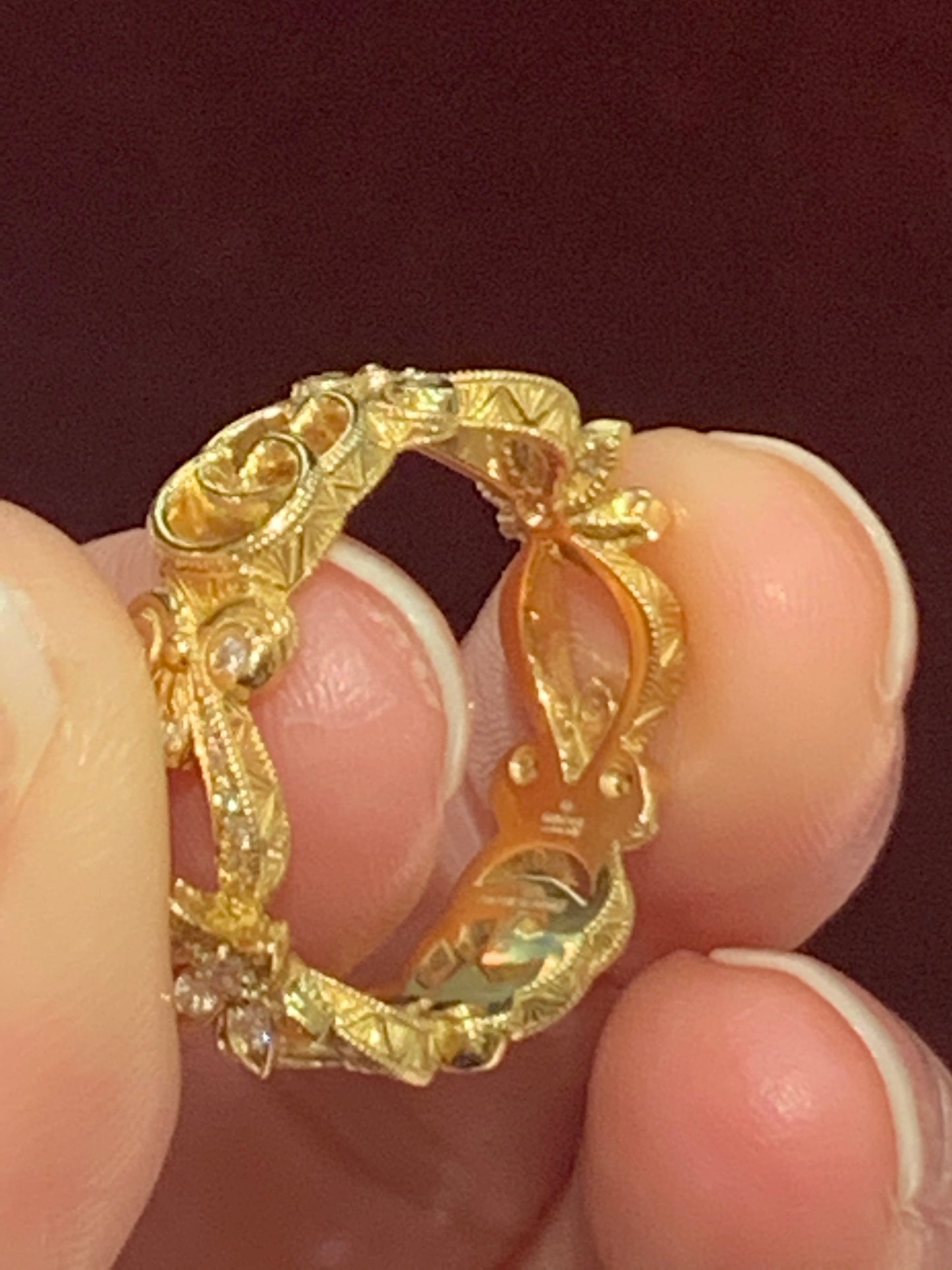 GC-629828 Letter Double GG Pattern Ring