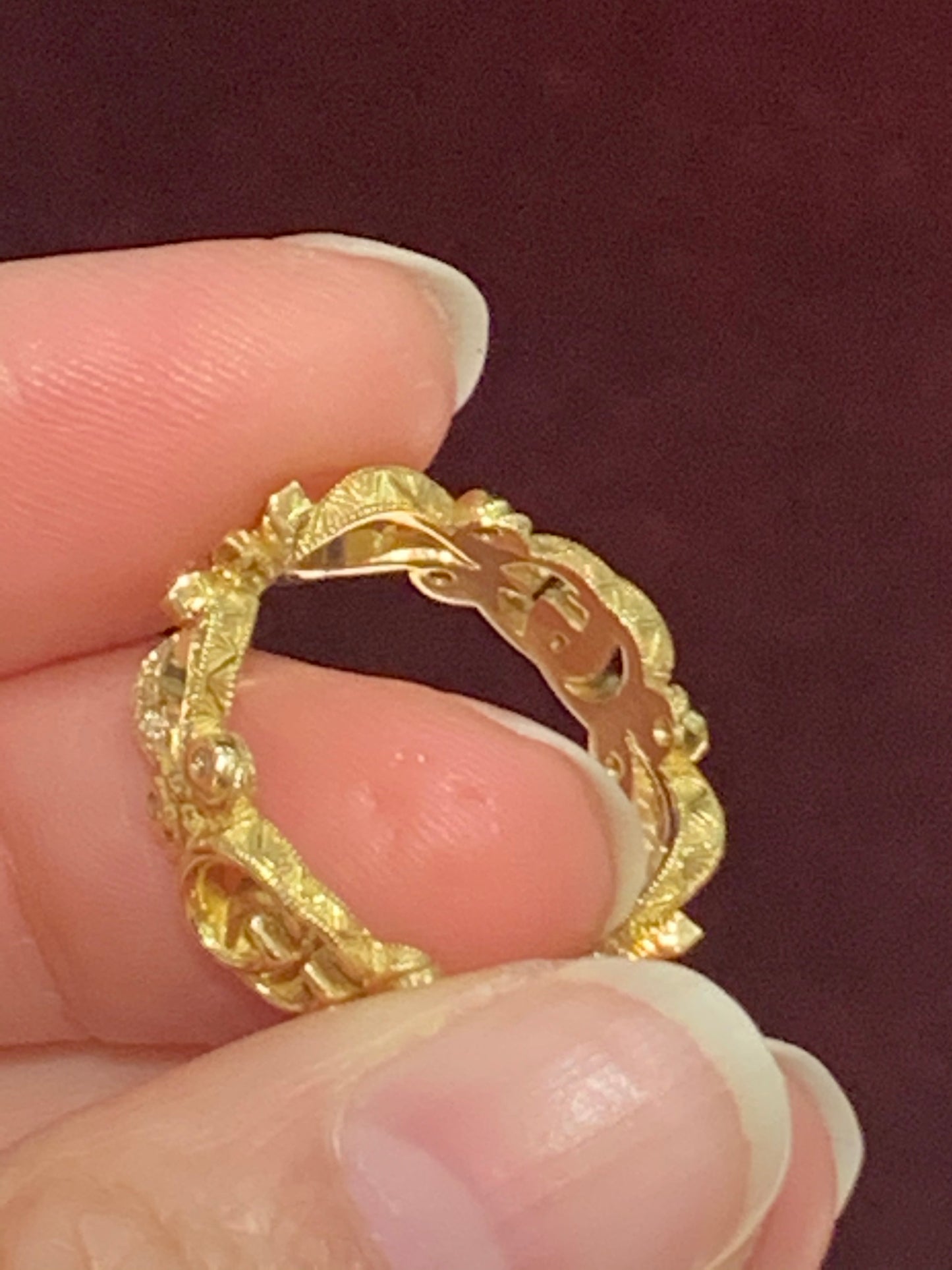 GC-629828 Letter Double GG Pattern Ring