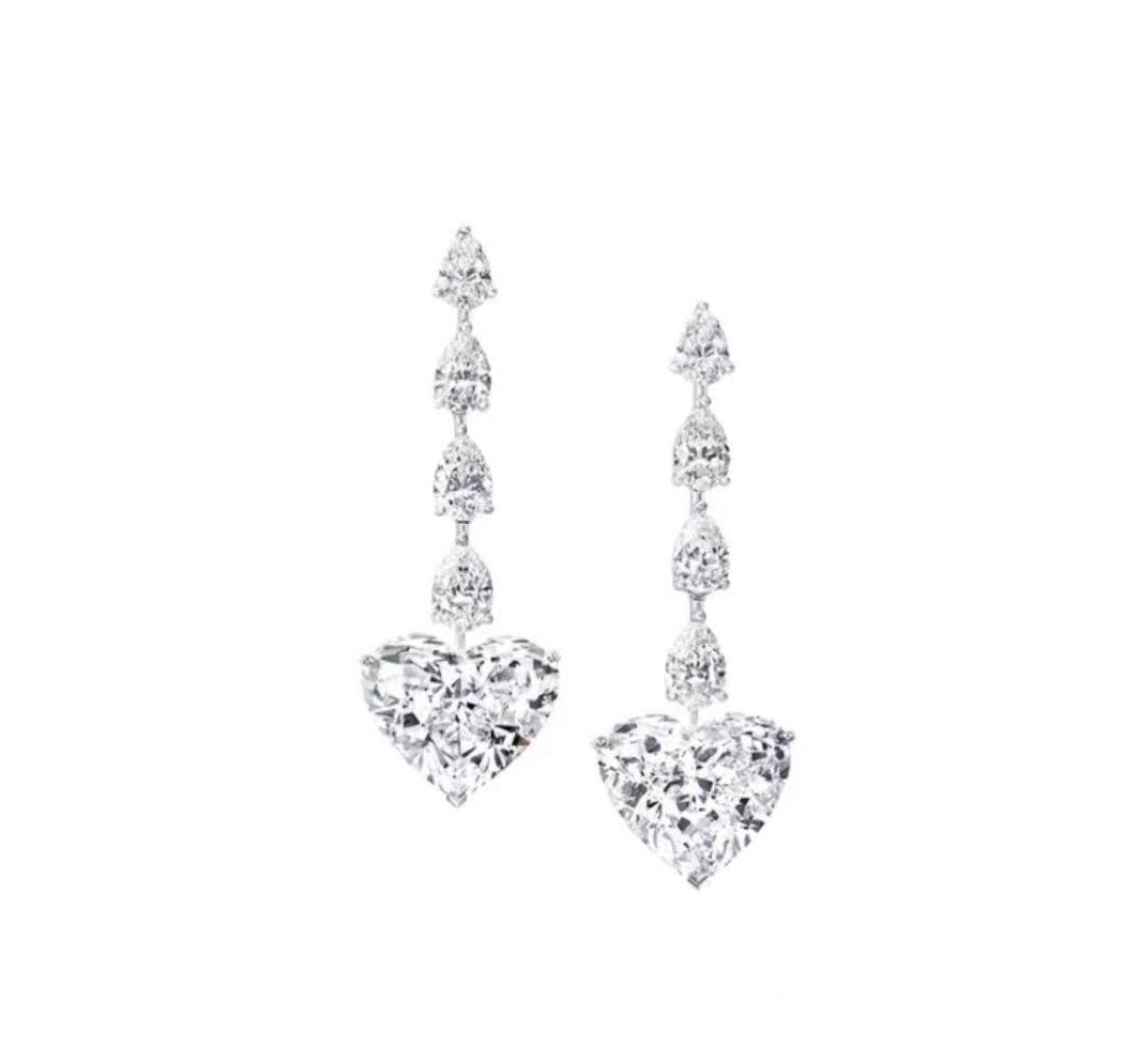 GLF-5950031 water drop heart-shaped earrings