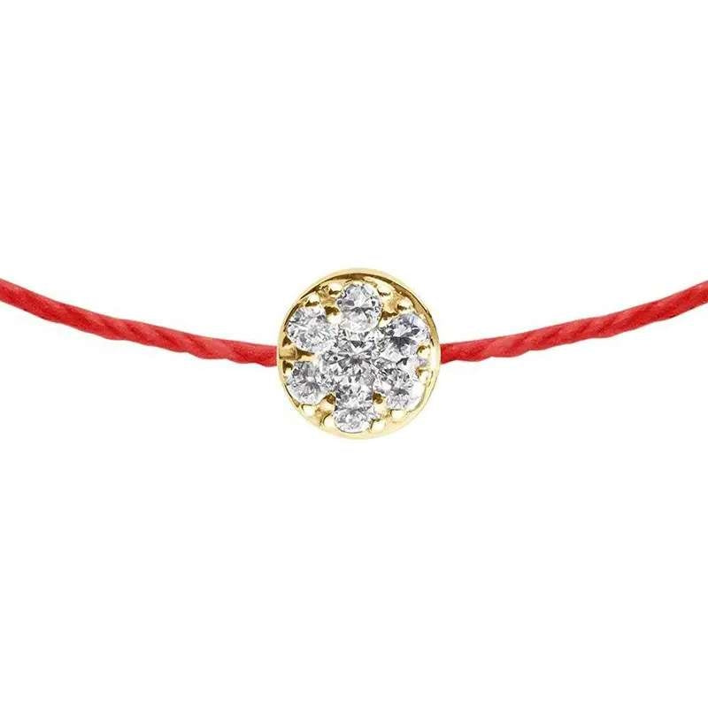 HS-1248096 round stone diamond bracelet