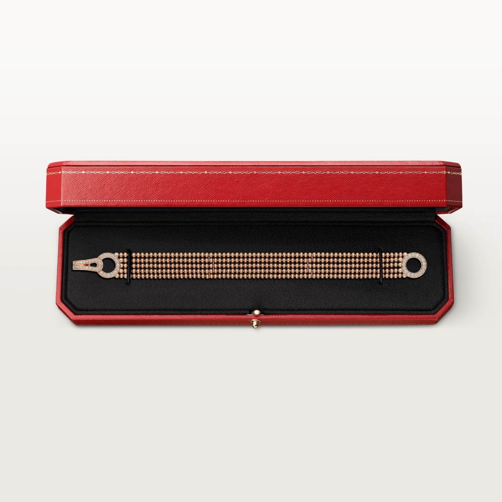 KDY-N6719017 geometric clip single circle beaded bracelet