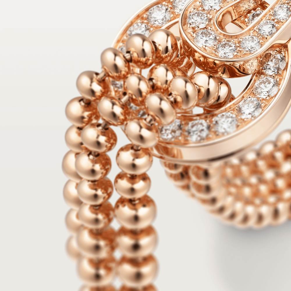 KDY-N4780800 geometric clip circle bead string ring