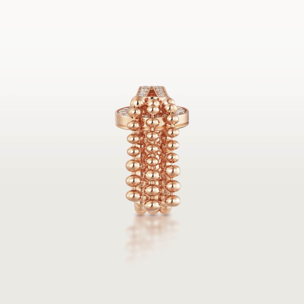 KDY-N4780800 geometric clip circle bead string ring