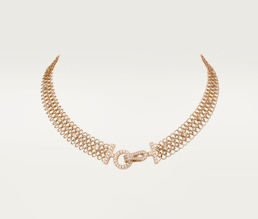 KDY-N7424294 round bar buckle tank flower necklace