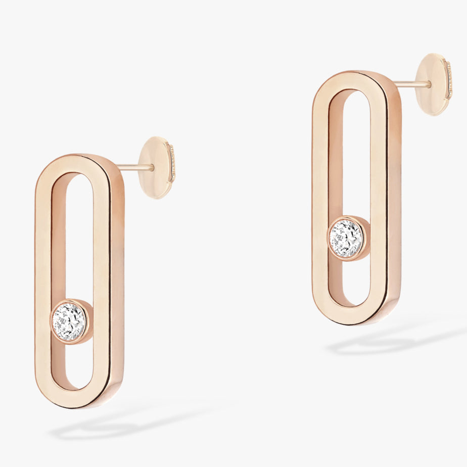 MSK-12182 diamond movable earrings