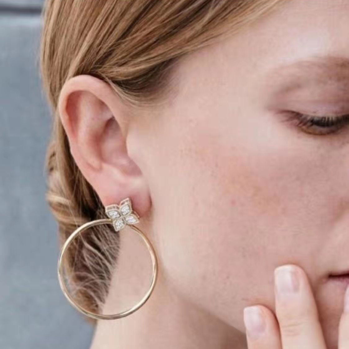 LBT-Plum Blossom Darts Four-leaf Clover Earrings