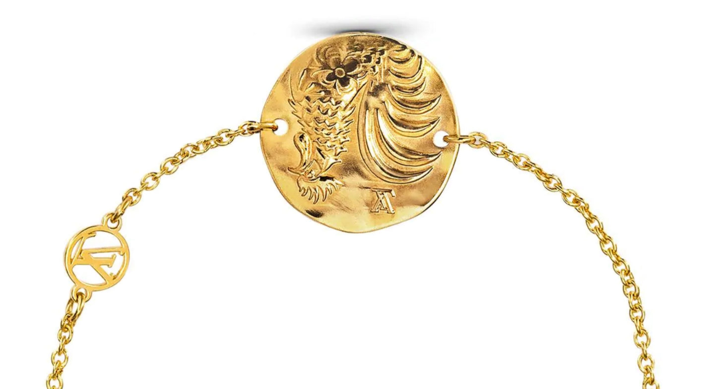 LV-M70324 Golden Rooster Round Bracelet
