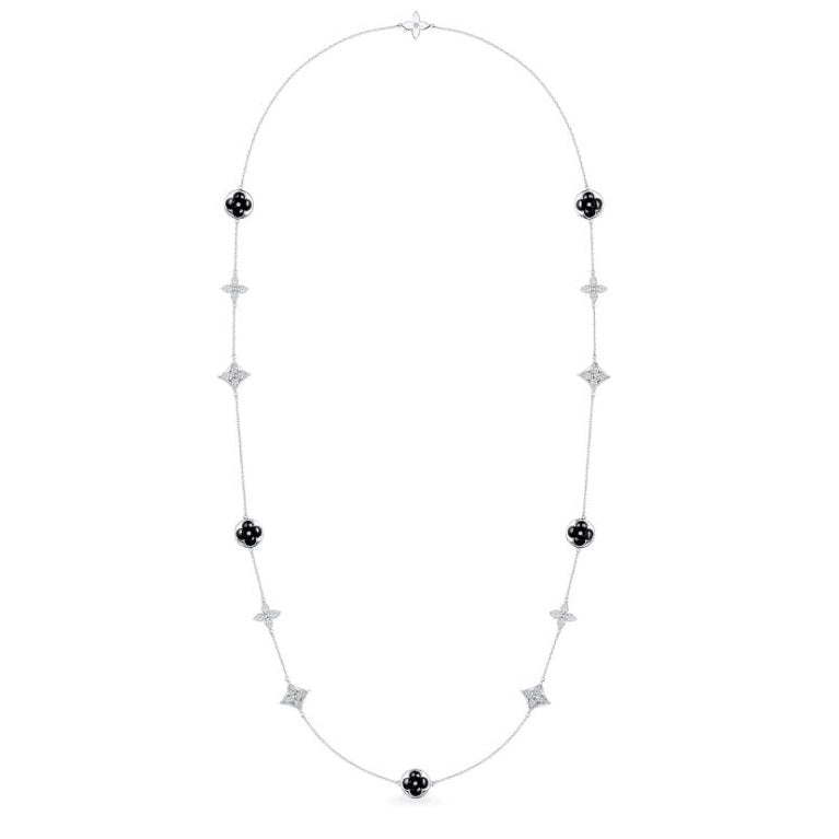 LV-Q94300 dense stone plum blossom dart large necklace