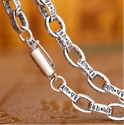 KLX-XL76105807 six-character mantra necklace chain length 508mm
