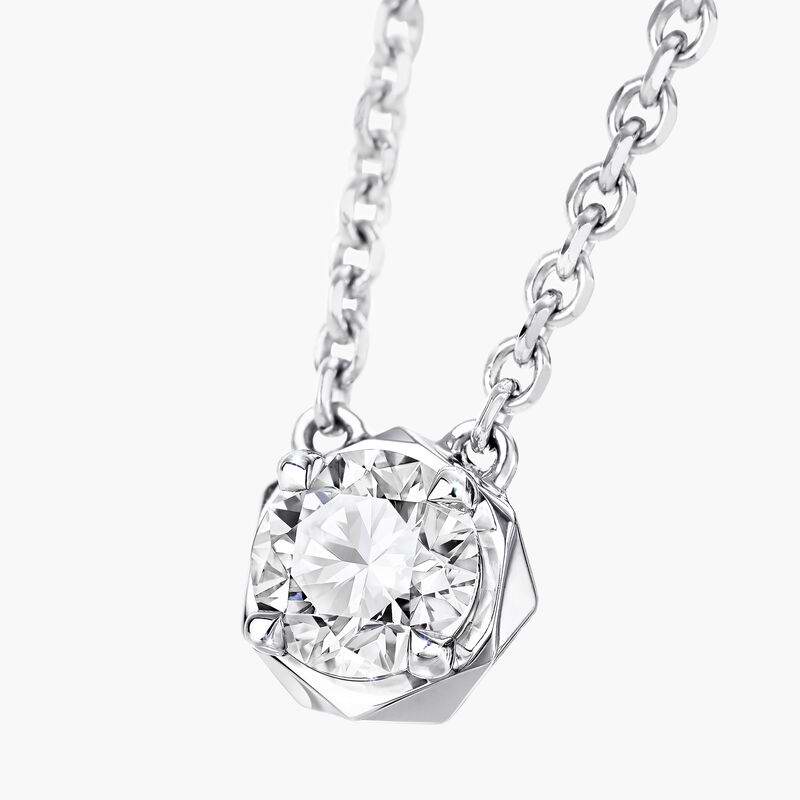 GLF-7689170 Hexagonal Honeycomb Diamond Tie Chain Pendant