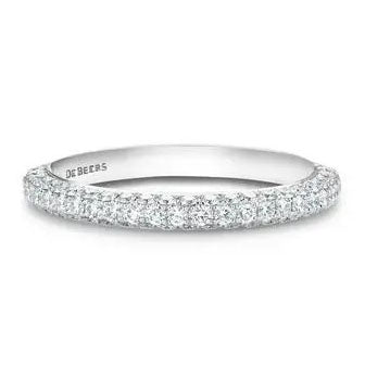 DBES-J1DD11Z00W half diamond ring