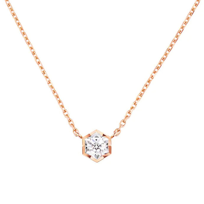 SM-085243 Honeycomb 0.3ct Tie Chain Pendant