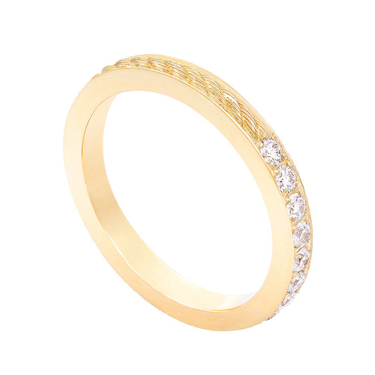FLD-4B0946 twisted rope ring medium size