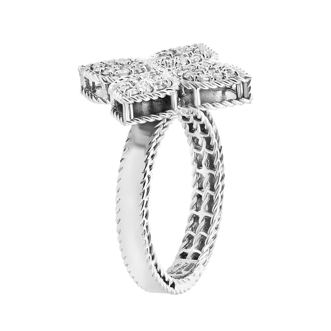 LBT-ADR777RI0643满钻四叶草扭绳飞镖戒指