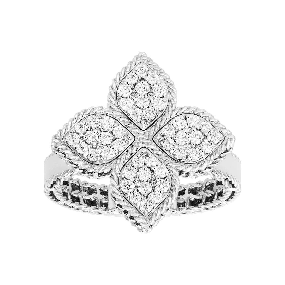 LBT-ADR777RI0643满钻四叶草扭绳飞镖戒指