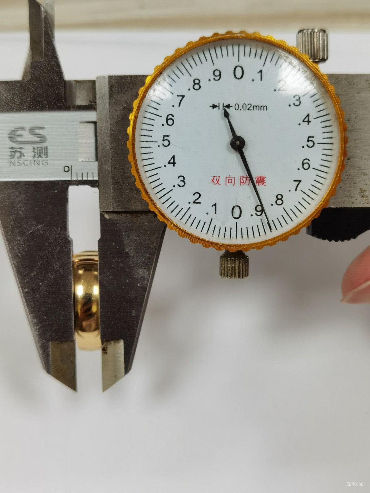 KDY-BA990623 double C light gold ring guest version