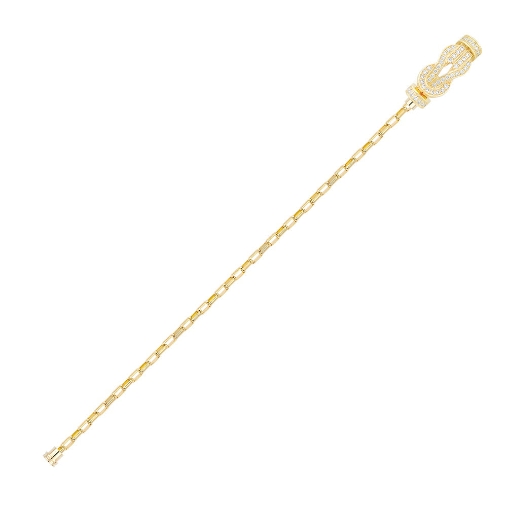 FLD-0B0110-6B0430 twisted rope full diamond bracelet medium size guest version