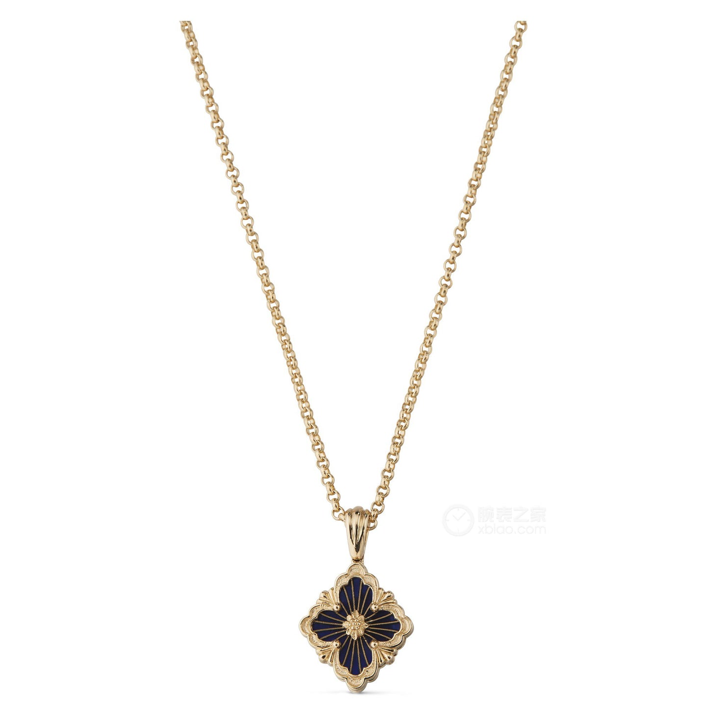 BQLT-JAUPEN014934 small gold ribbon enamel European style four-leaf clover