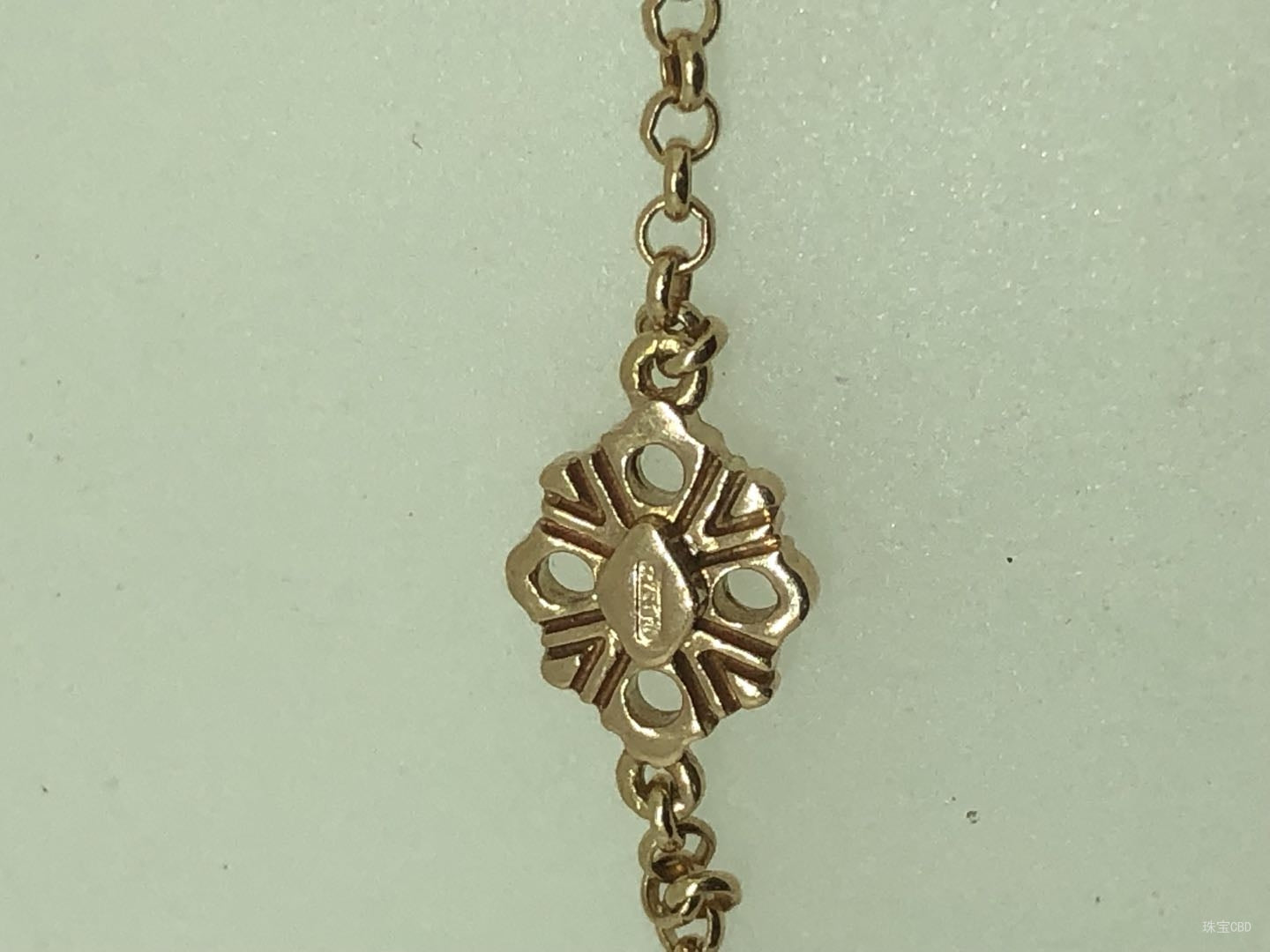BQLT-gold agate European-style four-leaf clover pendant
