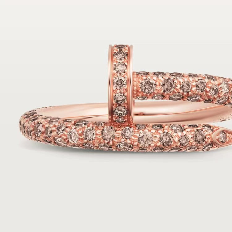 KDY full diamond nail ring