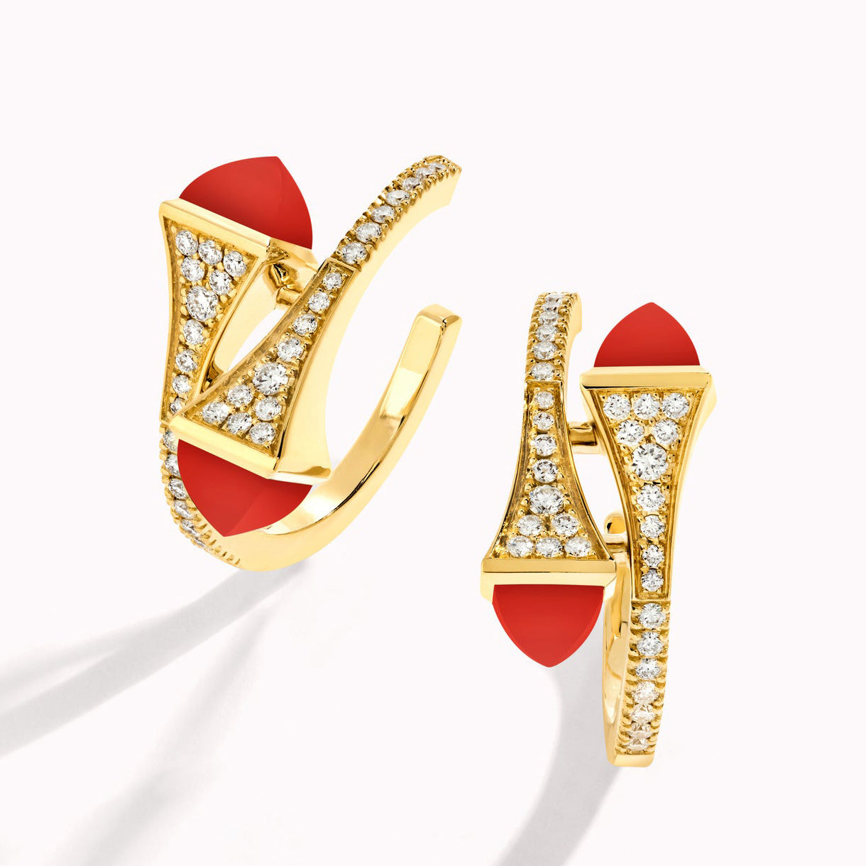 MARLI-CLEO-E82 pointed cone earrings
