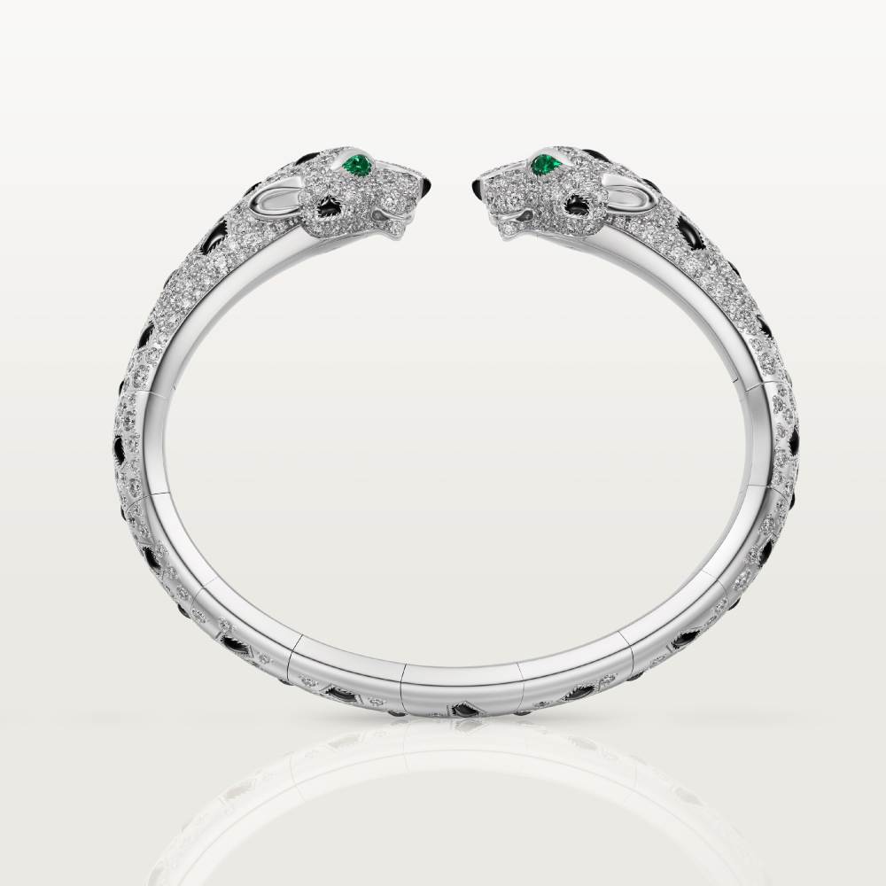 KDY-N6721017 straight agate double-headed leopard open bracelet