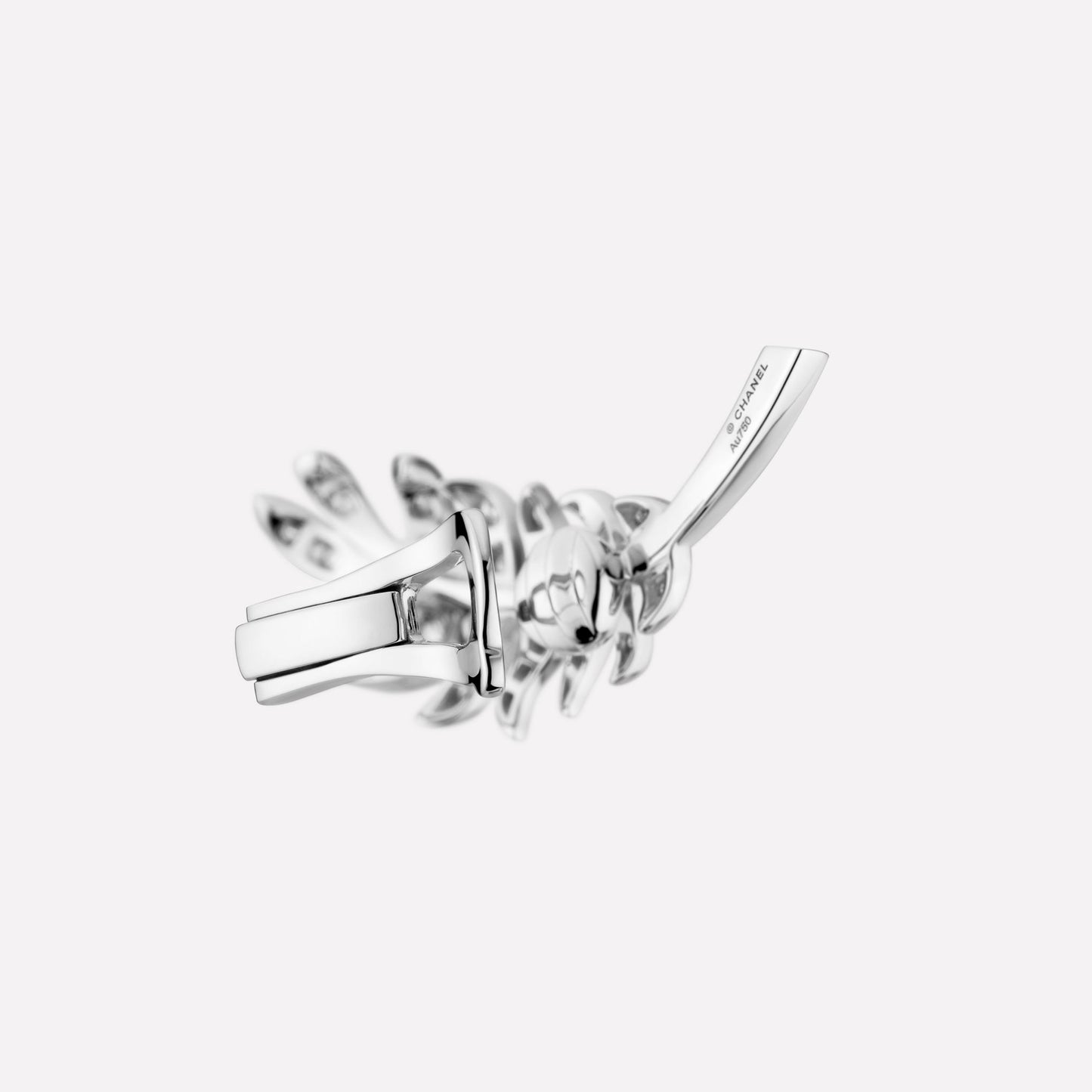 XNE-J4139 feather full diamond ear clips