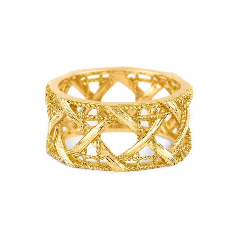DA-JMDI95001 10mm light gold braided ring
