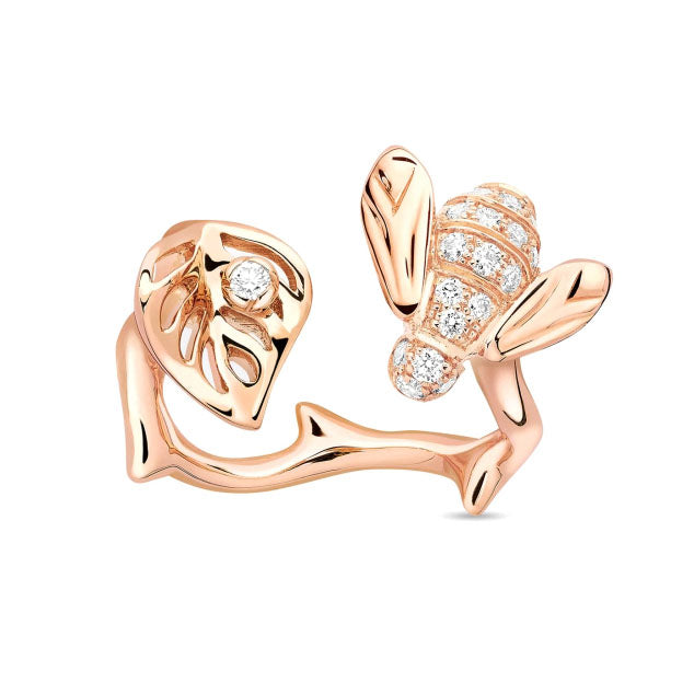 DA-JROC95042 Bee Leaf Open Ring