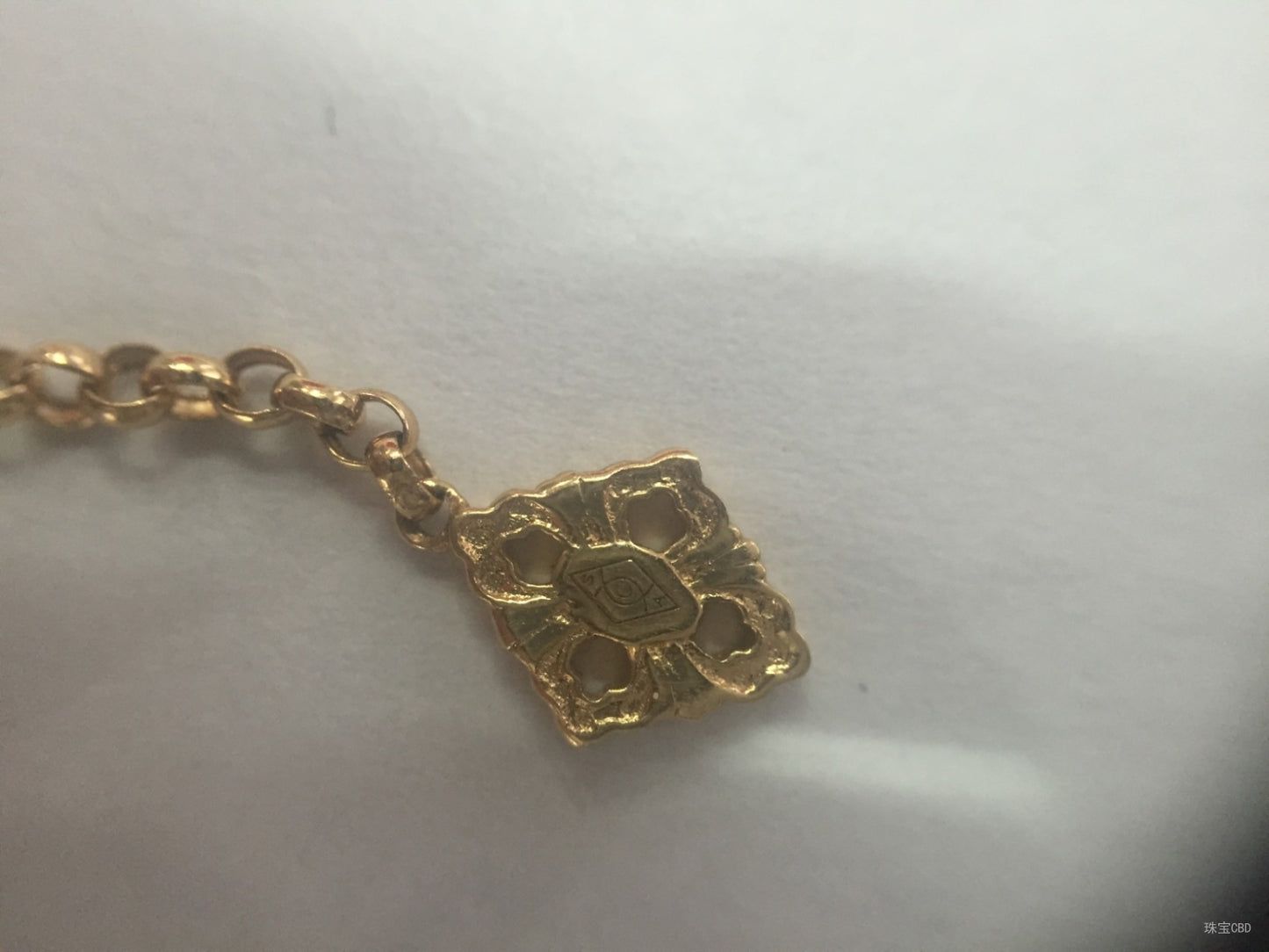 BQLT-QW8789650 European-style four-leaf clover pendant (width 15.5mm)