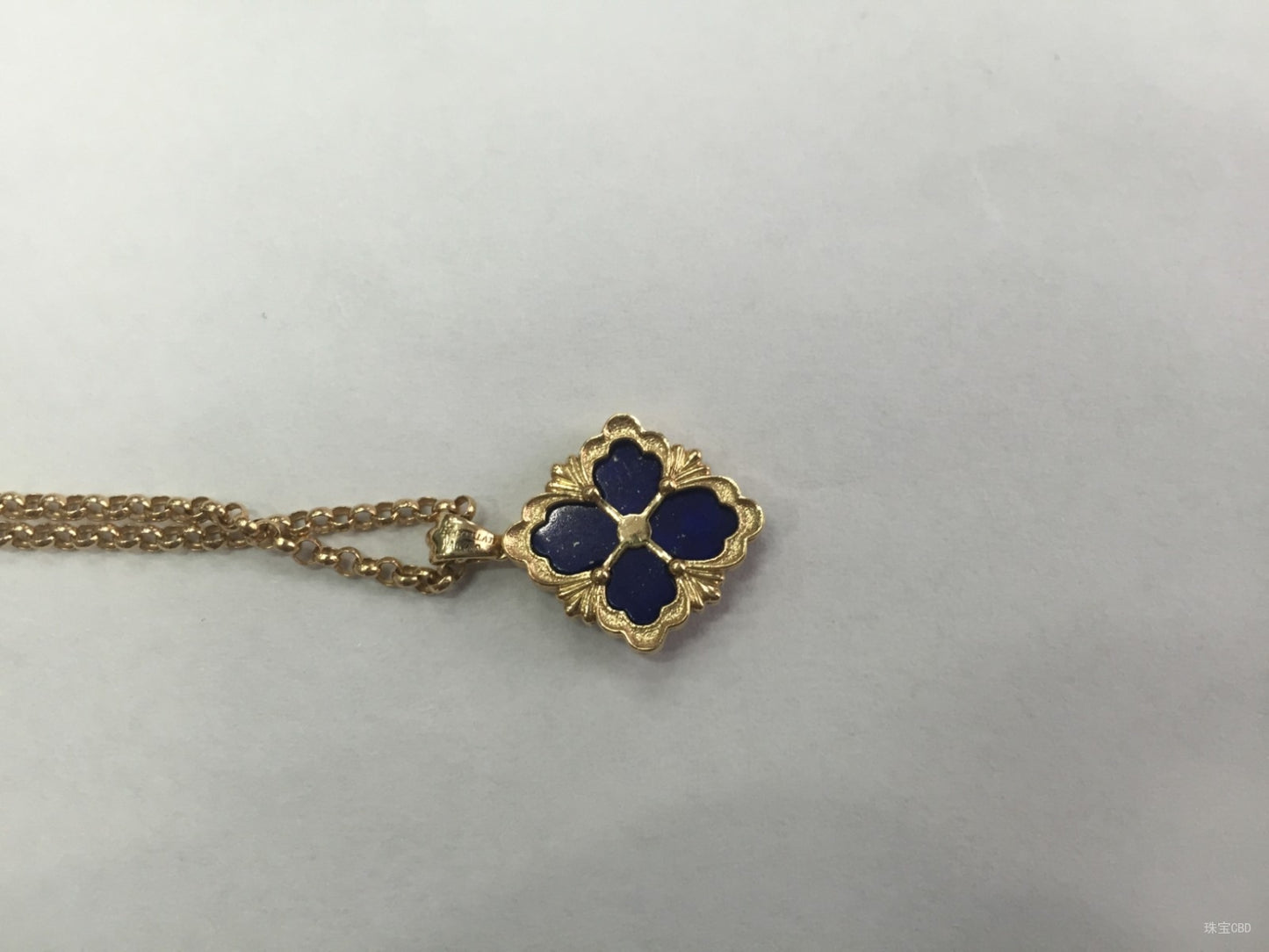 BQLT-QW8789650 European-style four-leaf clover pendant (width 15.5mm)