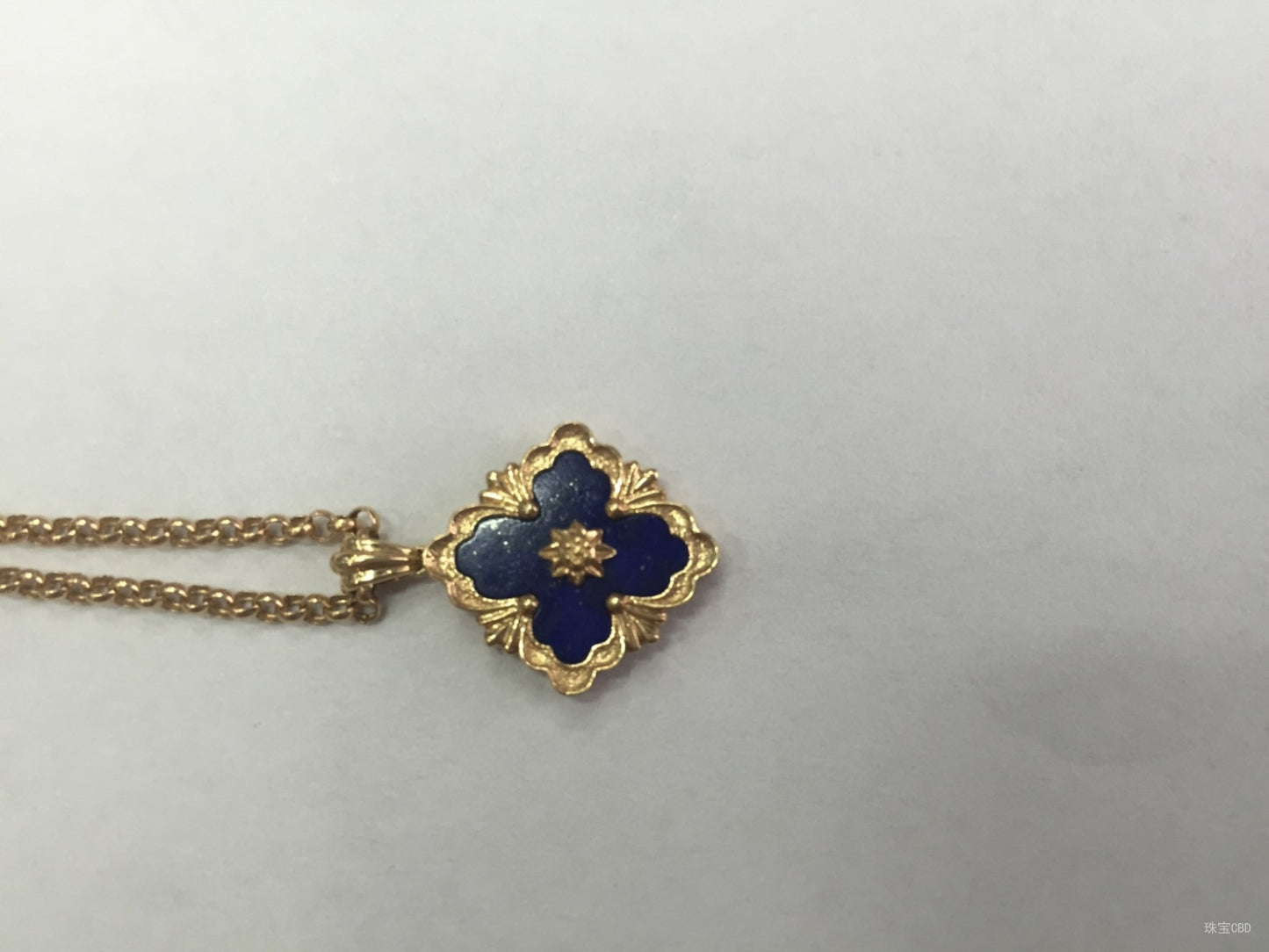 BQLT-QW8789650 European-style four-leaf clover pendant (width 15.5mm)