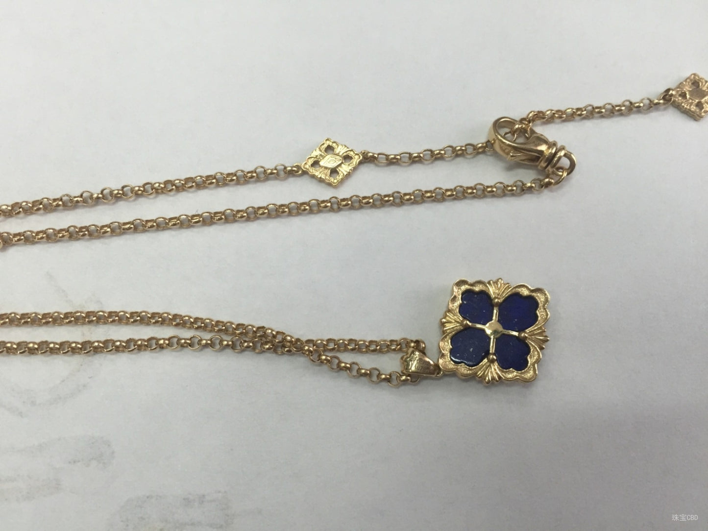 BQLT-QW8789650 European-style four-leaf clover pendant (width 15.5mm)