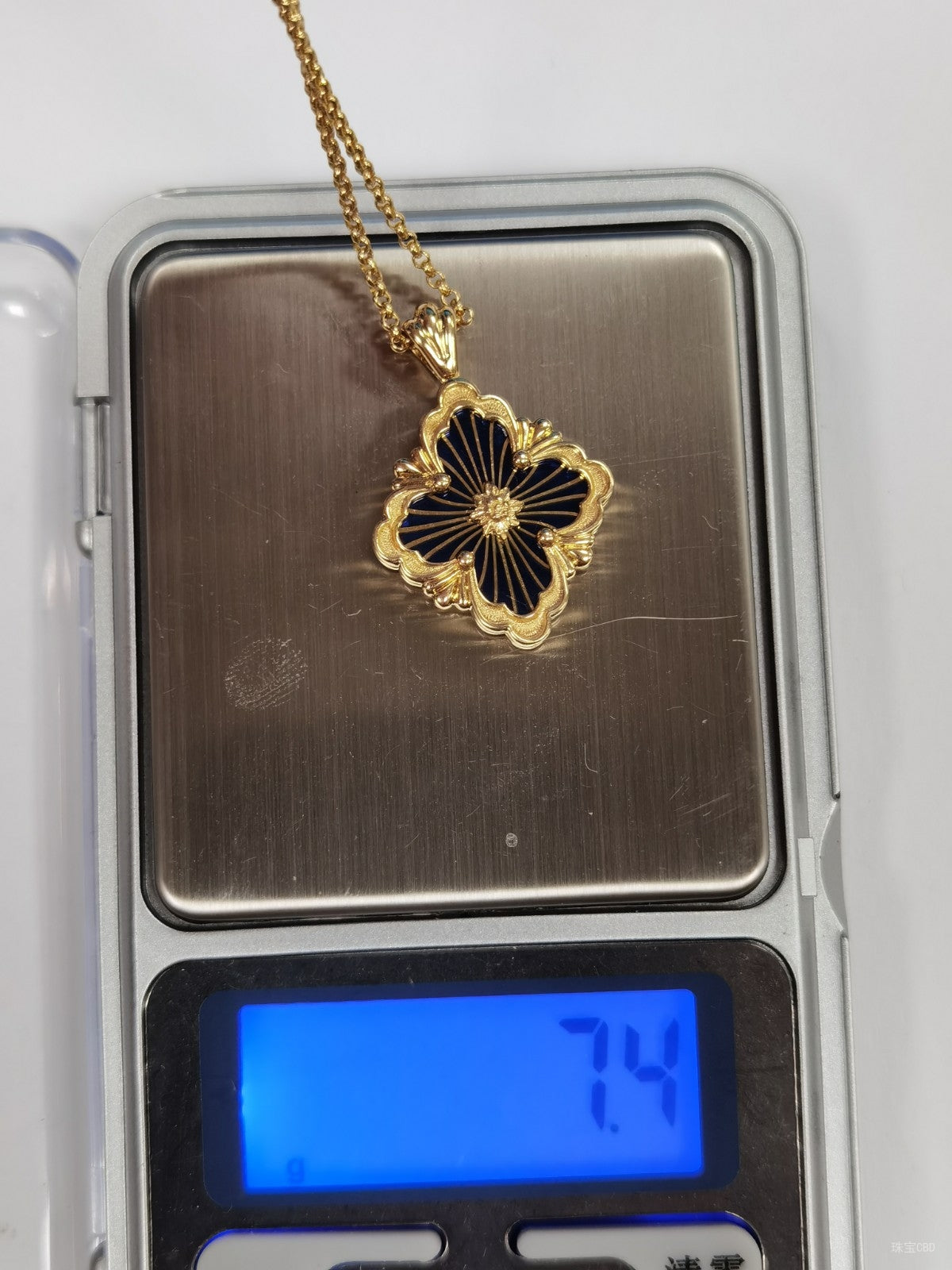 BQLT-XL969074 Enamel gold wire European style four-leaf clover pendant (guest version)