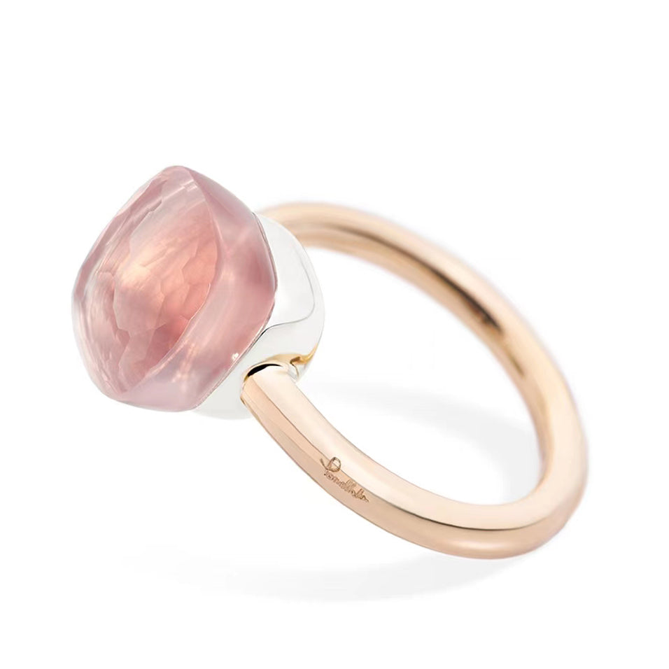 BMLD-PAA1100 cushion stone 10.4m medium light gold wire arm ring