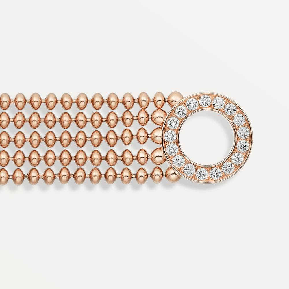 KDY-N6719017 geometric clip single circle beaded bracelet