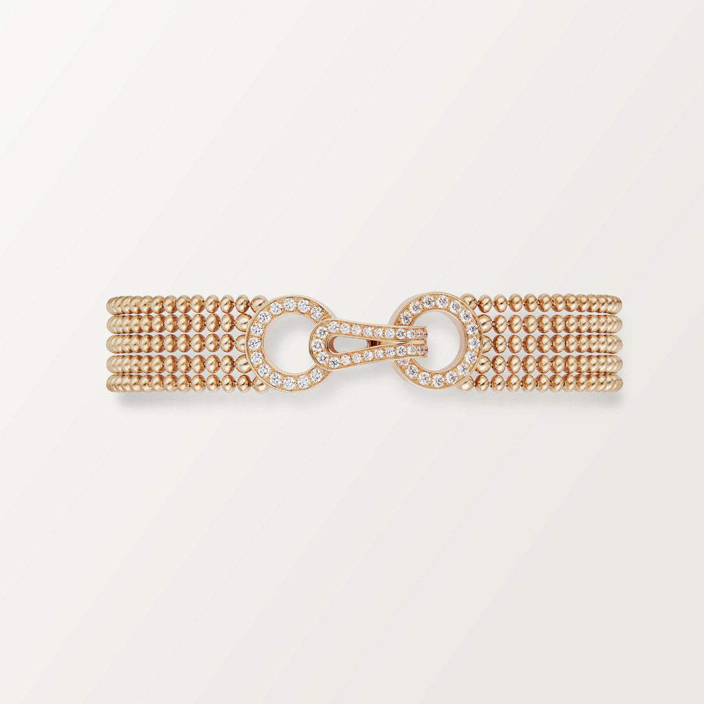 KDY-N6719017 geometric clip single circle beaded bracelet
