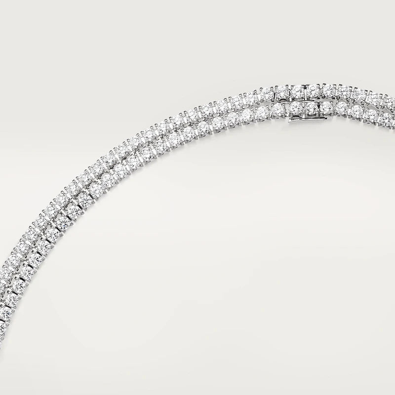 KDY-H7000539 double row chain cross feet leopard brooch necklace two wear style