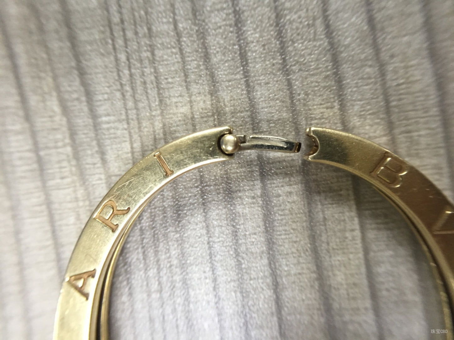 BGLBR856142 guest version Baogai light gold bangle on both sides
