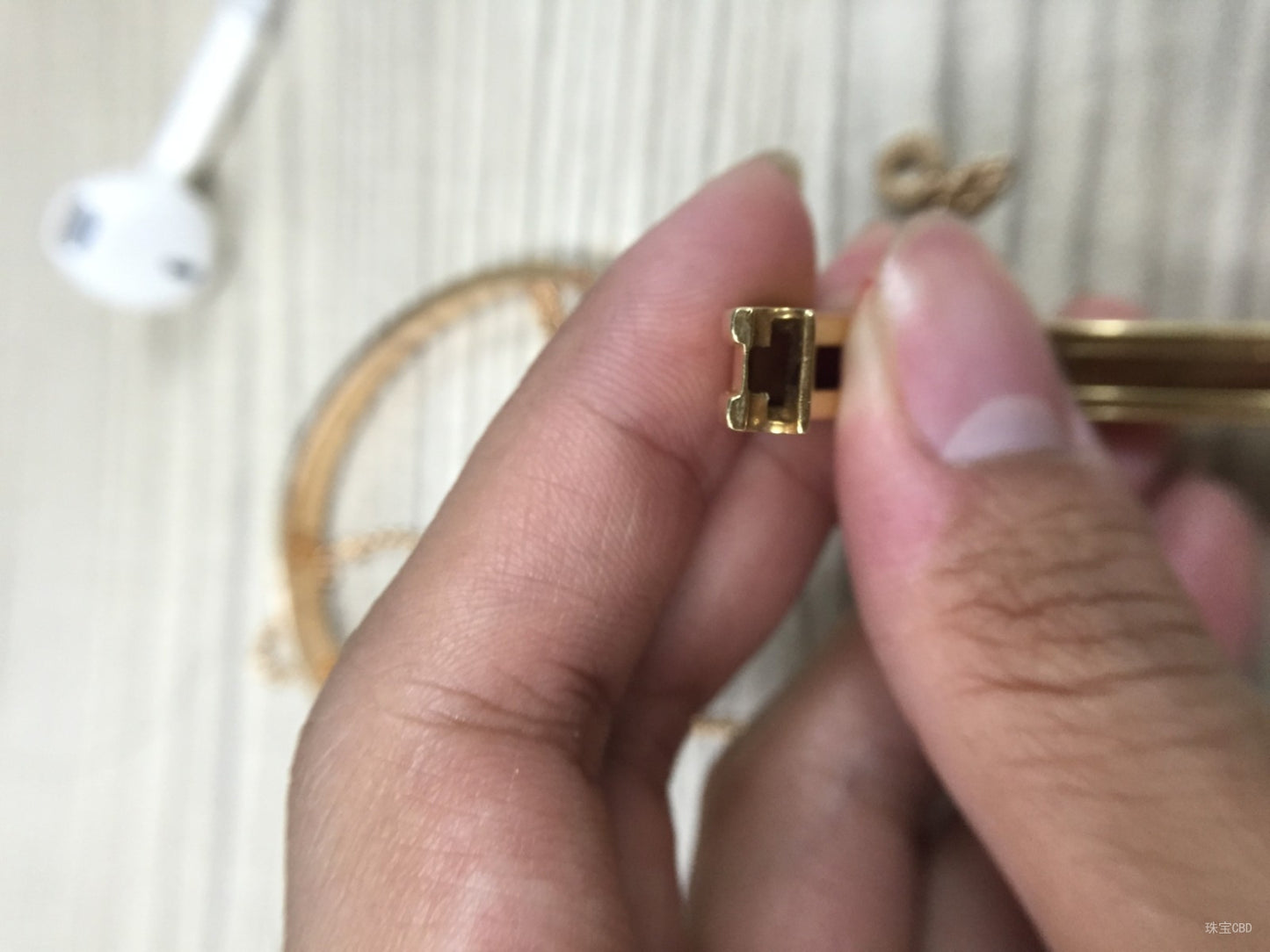 BGLBR856142 guest version Baogai light gold bangle on both sides